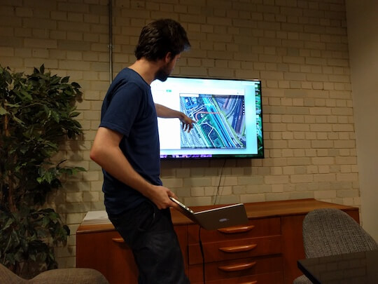 Chris Zetter describing his recent contribution to OpenStreetMap