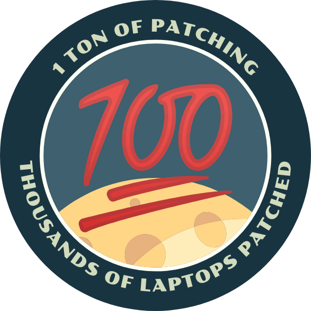 Mission Patch celebrating 100th Mission Patch order