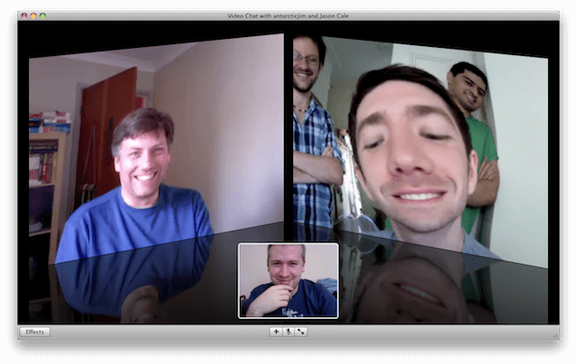 Multi-way Skype video-conference